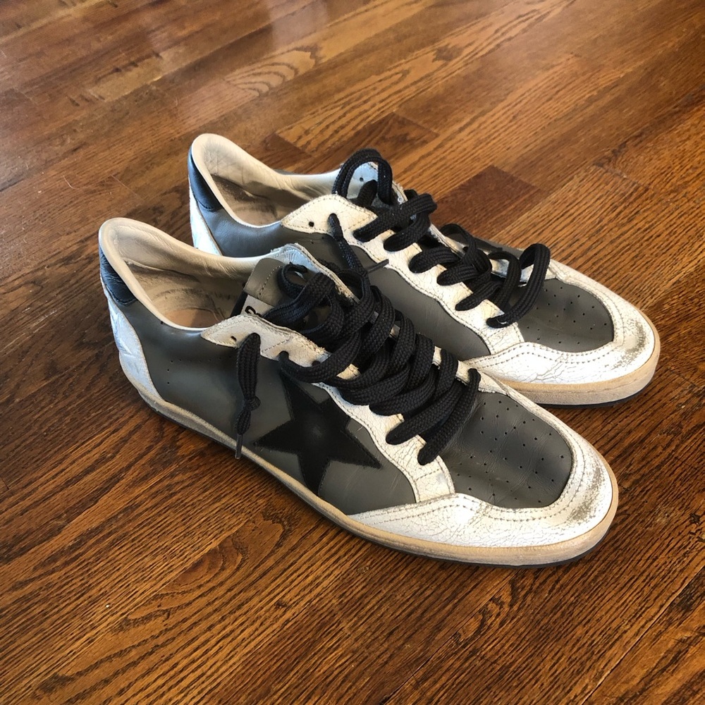Golden Goose Ball Star Dark Grey men’s size 9